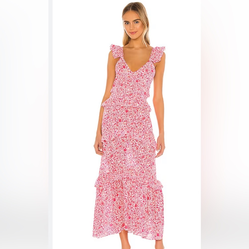 Morrison Dress in Pink Animal Floral size small